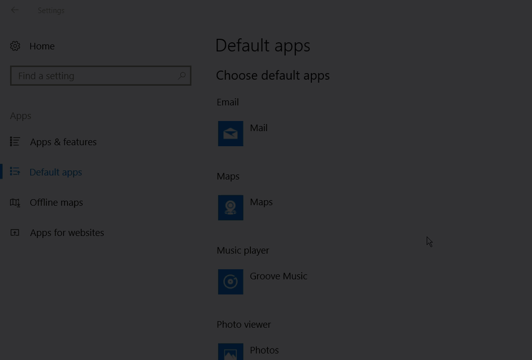 Win10 Default Apps - Change Mail to Chrome Windows 10 - Change Mail to Chrome