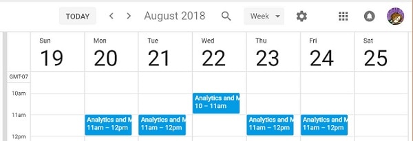 Repeat Meetings in Google Calendar